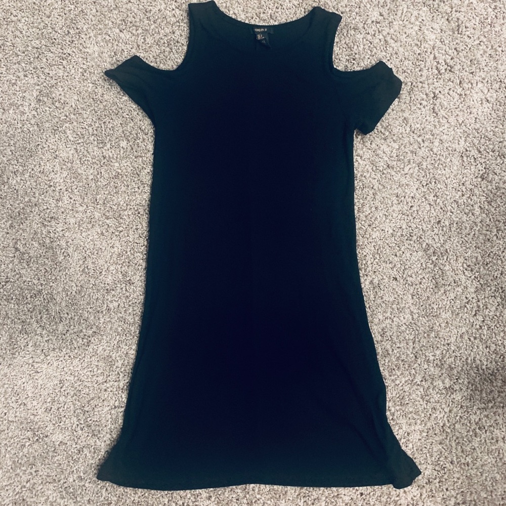 Forever 21 Off the Shoulder Black Dress